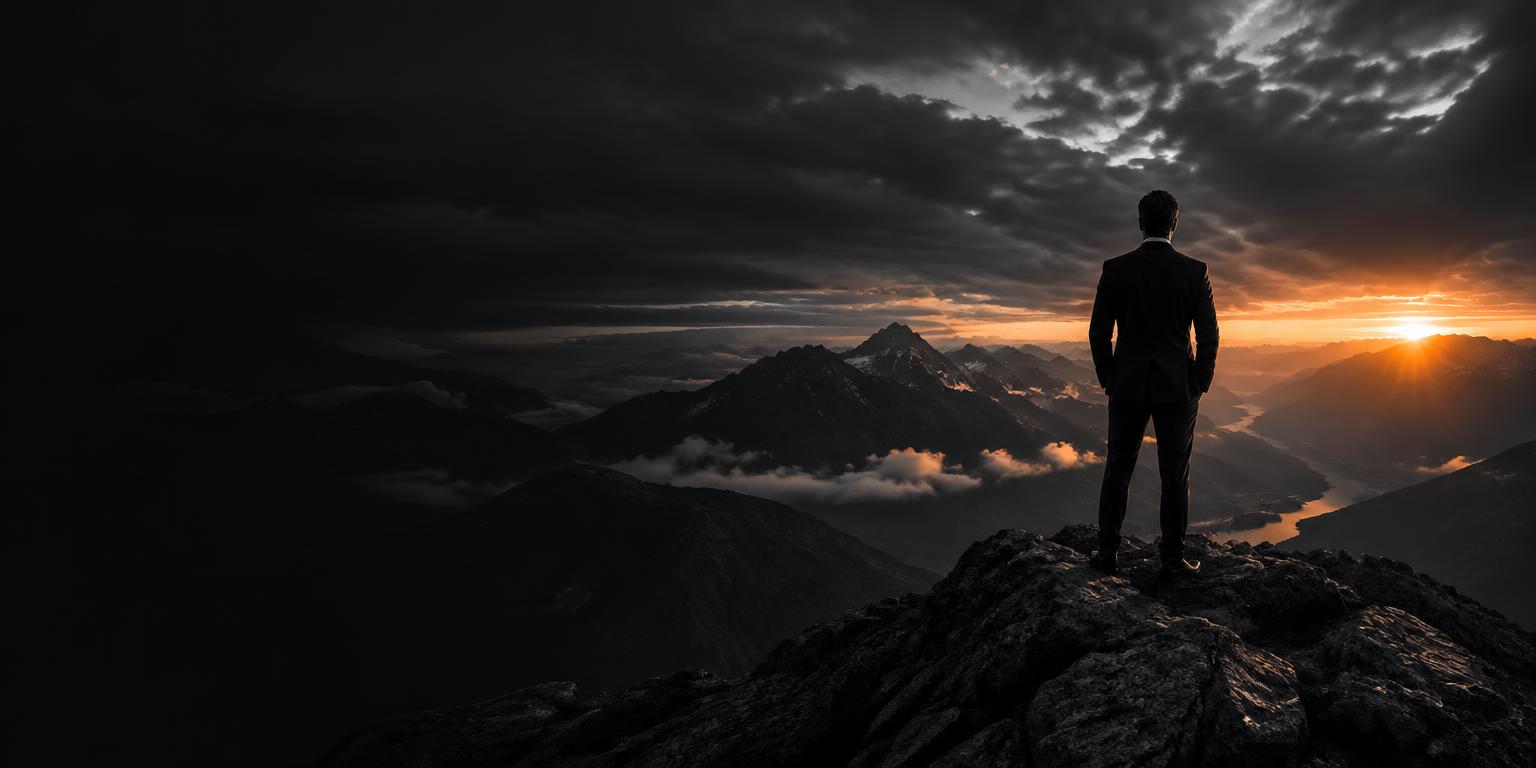 Profissional contemplando novos resultados